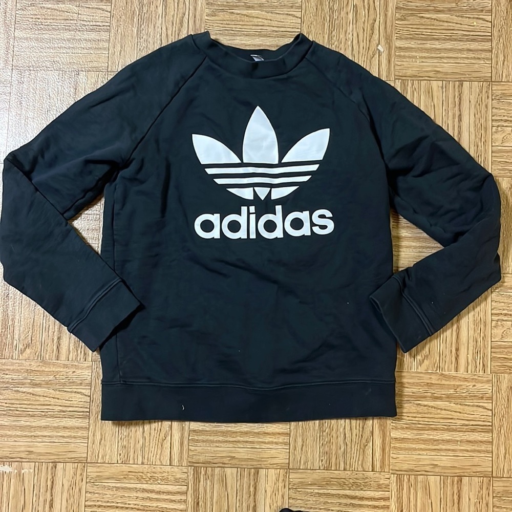 Adidas logo pullover sweatshirt M
